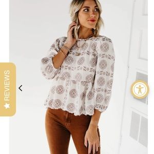 Carson embroidered top